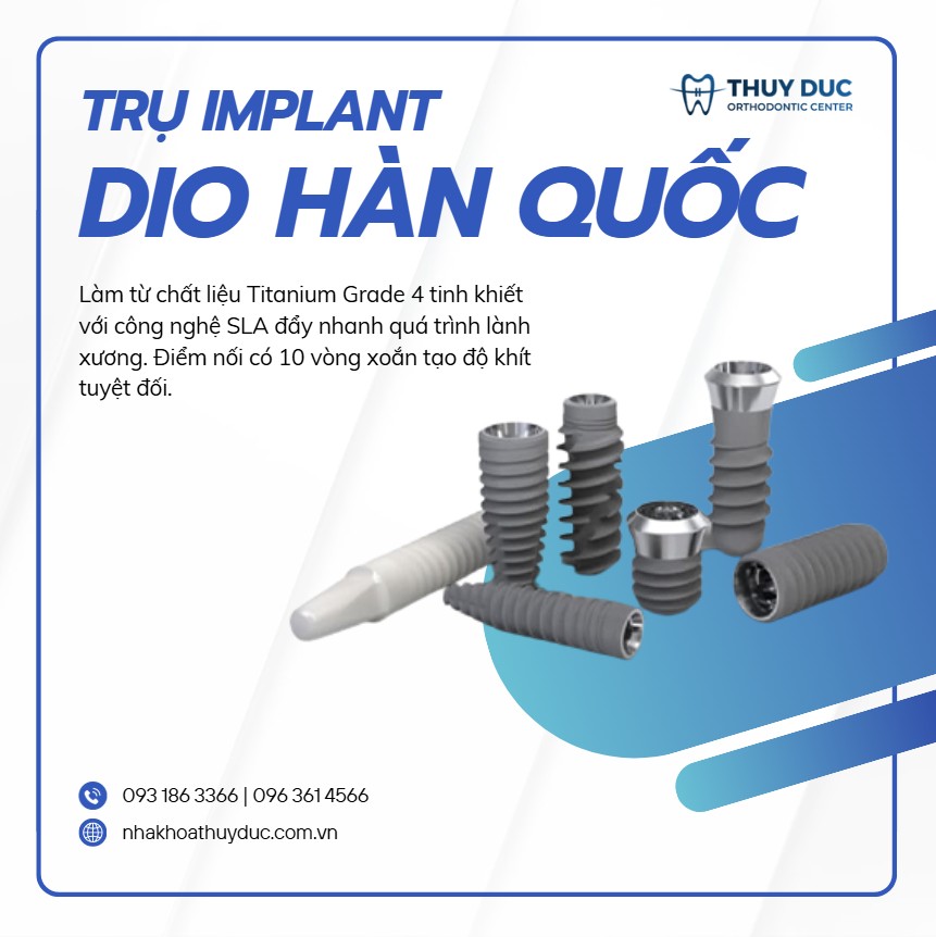 3/ Trụ implant DIO 1