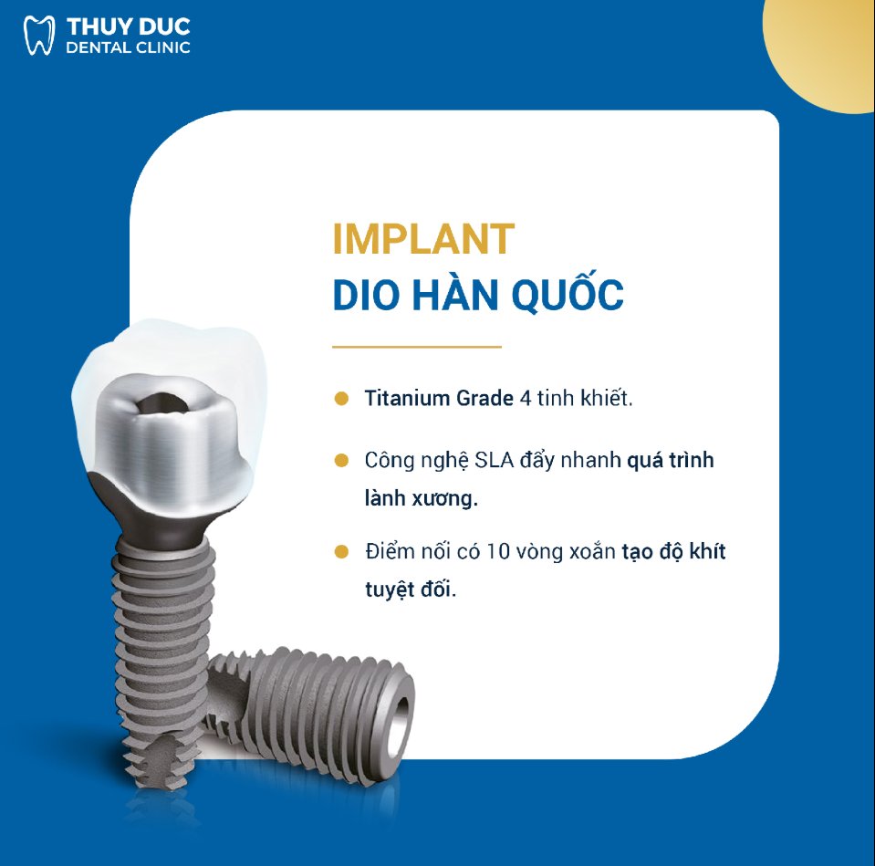 Trụ implant Dentium Hàn Quốc có tốt không? 1