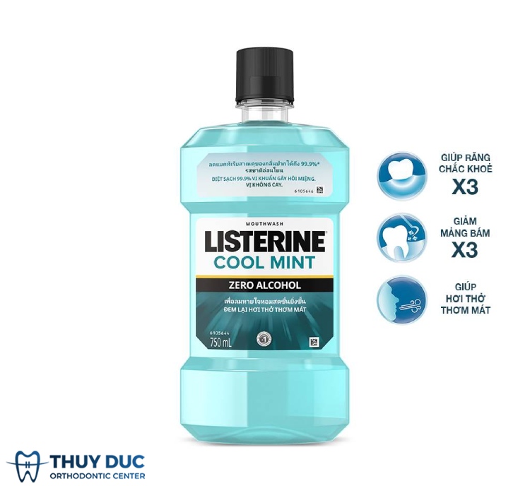 2.2. Nước súc miệng ngừa hôi miệng Listerine Zero 1