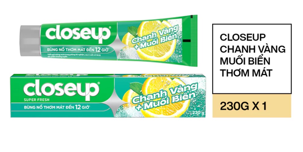 4. Kem đánh răng Closeup Thơm mát thành phần thiên nhiên 1