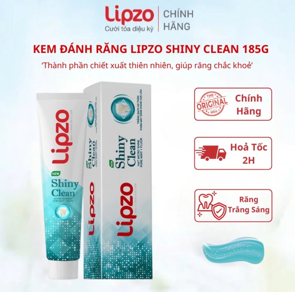 7. Kem đánh răng Lipzo Shiny Clean – 185g 1