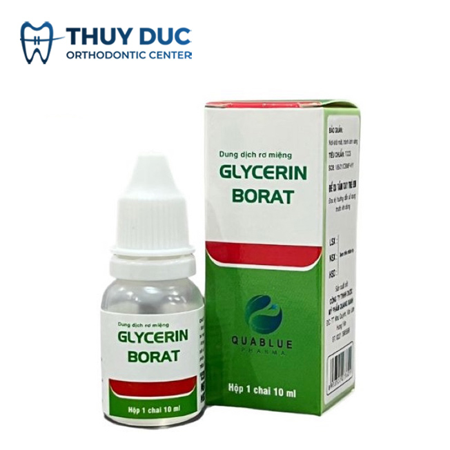 Dung dịch rơ miệng Glycerin borat (Giá tham khảo: 14.5K/ chai 10ml) 1