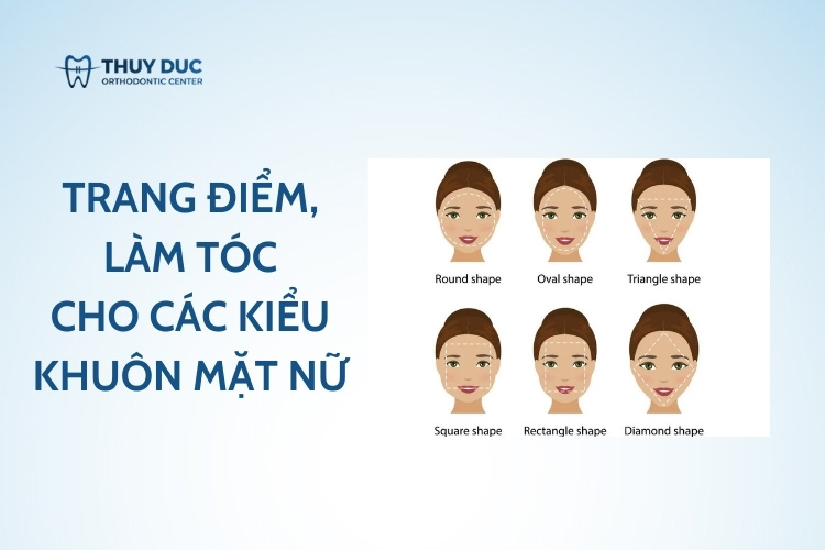 Các kiểu khuôn mặt nữ và cách trang điểm, làm tóc phù hợp 1