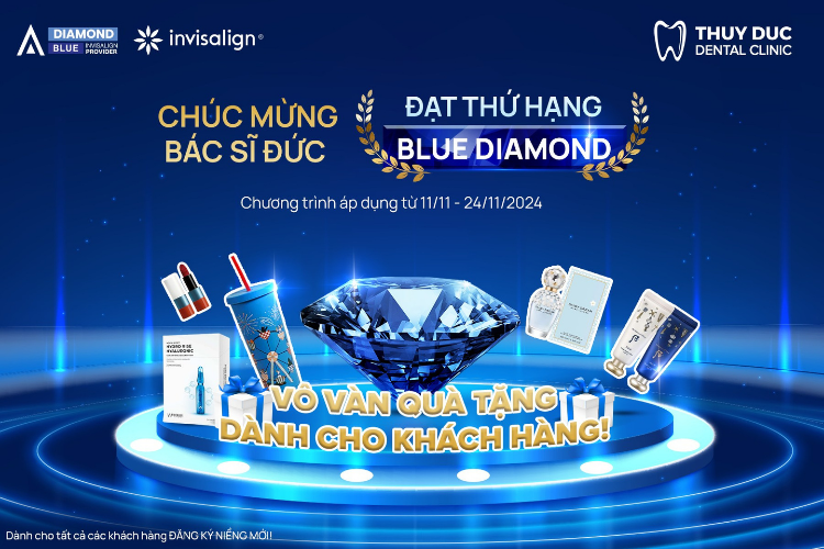 CHÚC MỪNG BÁC SĨ ĐỨC ĐẠT THỨ HẠNG BLUE DIAMOND – VÔ VÀN QUÀ TẶNG DÀNH CHO KHÁCH HÀNG MỚI!