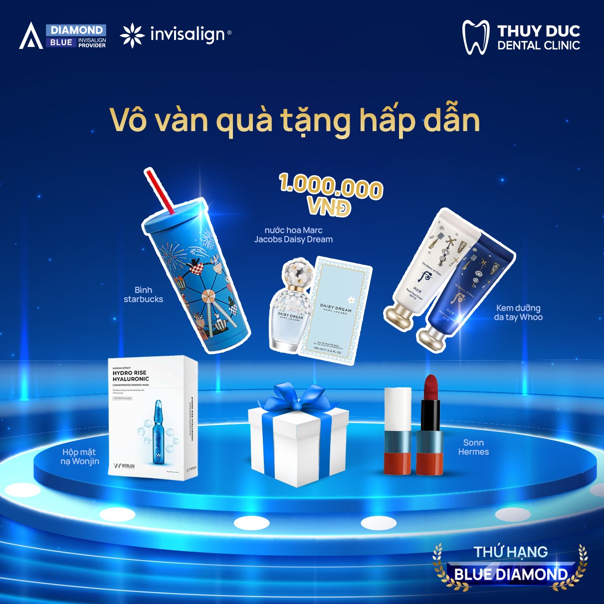 CHÚC MỪNG BÁC SĨ ĐỨC ĐẠT THỨ HẠNG BLUE DIAMOND - VÔ VÀN QUÀ TẶNG DÀNH CHO KHÁCH HÀNG MỚI! 2