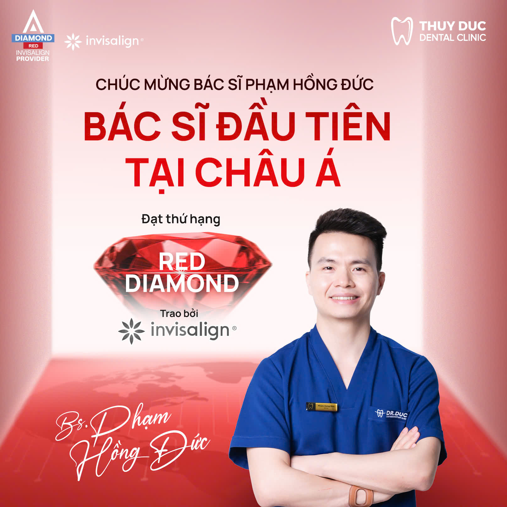 BÁC SĨ PHẠM HỒNG ĐỨC TRỞ THÀNH BÁC SĨ ĐẦU TIÊN TẠI CHÂU Á ĐẠT THỨ HẠNG INVISALIGN RED DIAMOND PROVIDER 2024 1