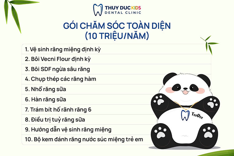 Nha khoa chăm sóc sức khoẻ răng miệng toàn diện cho trẻ 6