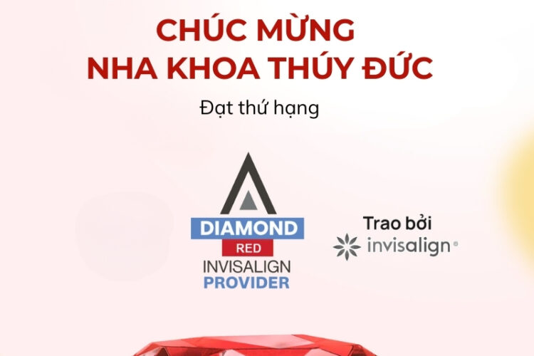 Nha khoa Thúy Đức là Nha khoa tại Việt Nam đạt danh hiệu INVISALIGN RED DIAMOND PROVIDER 2024