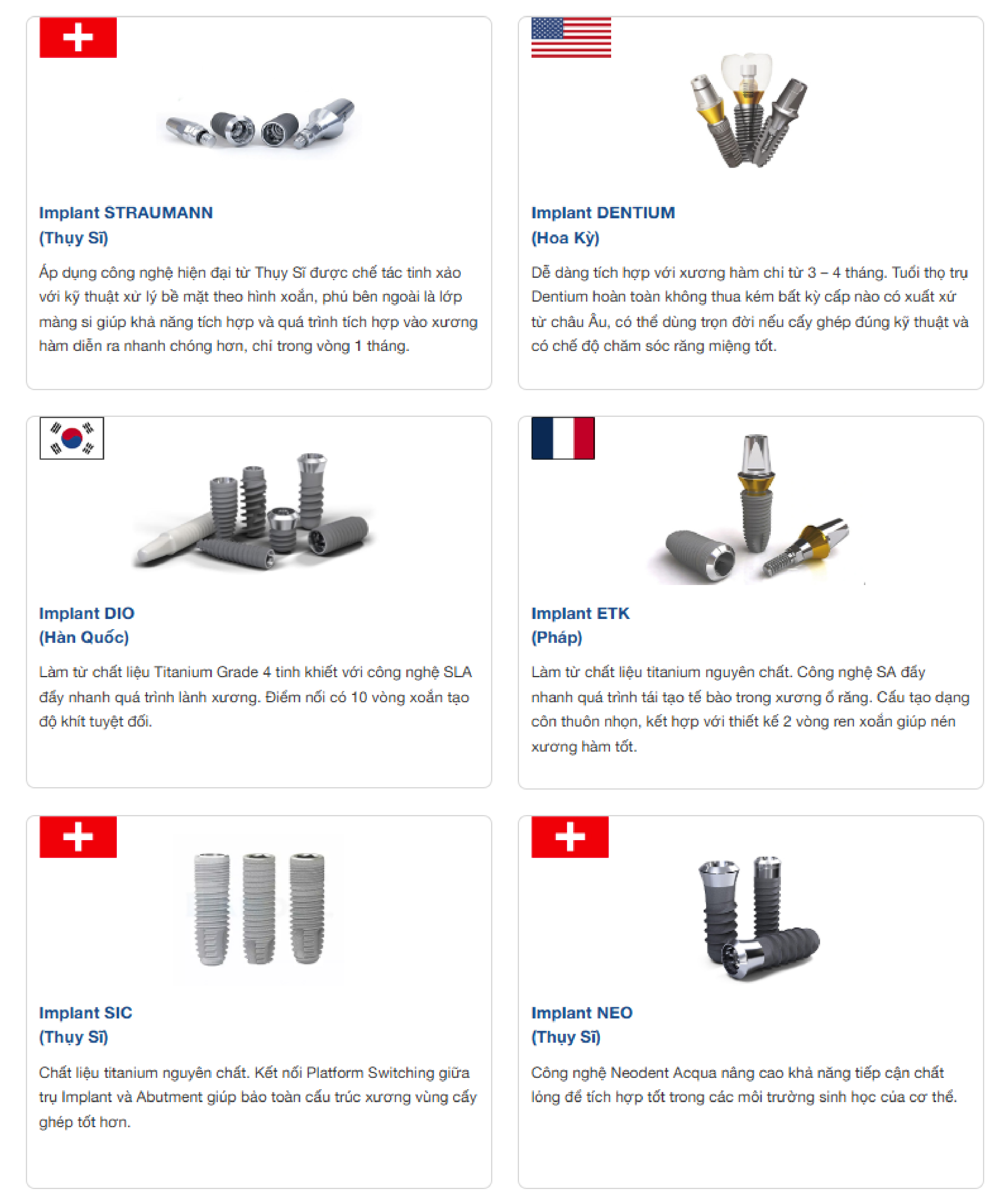 Implant NEO (Thụy Sĩ) 1 Implant NEO (Thụy Sĩ) 1