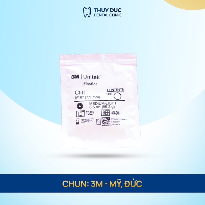 Mắc cài Ormco Hoa Kỳ 1 Chun liên hàm 3M