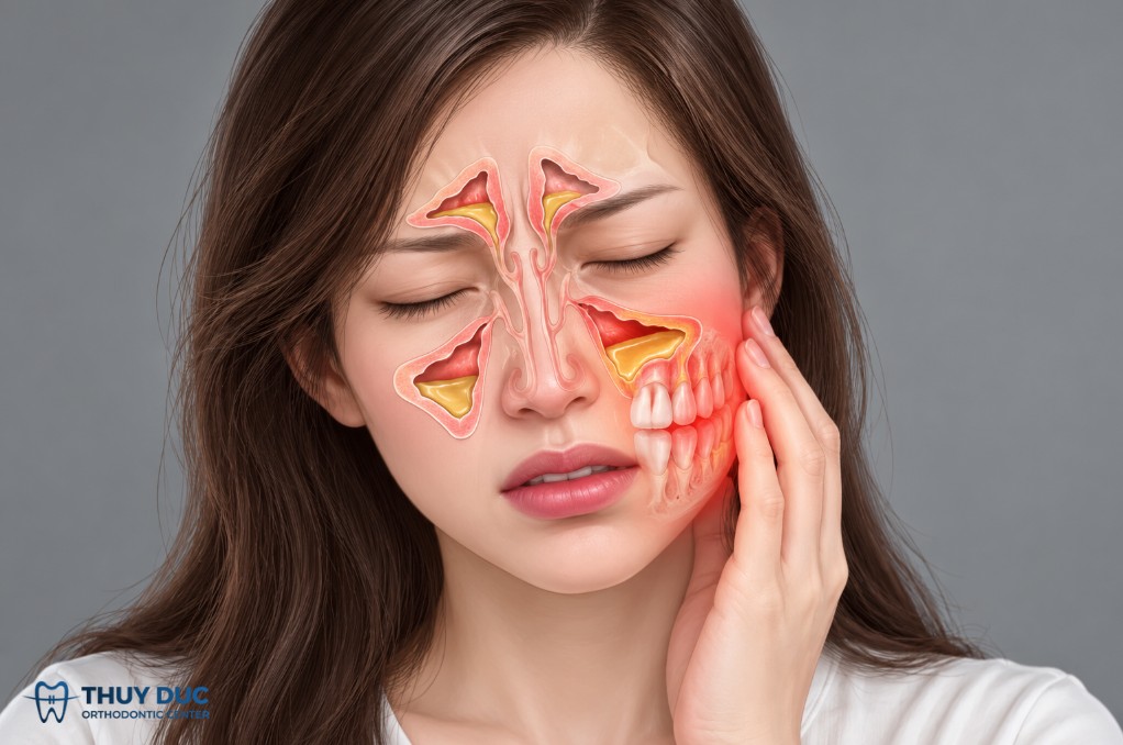 Mối liên hệ giữa xoang hàm và các răng hàm trên 1 Mối liên hệ giữa xoang hàm và các răng hàm trên 1